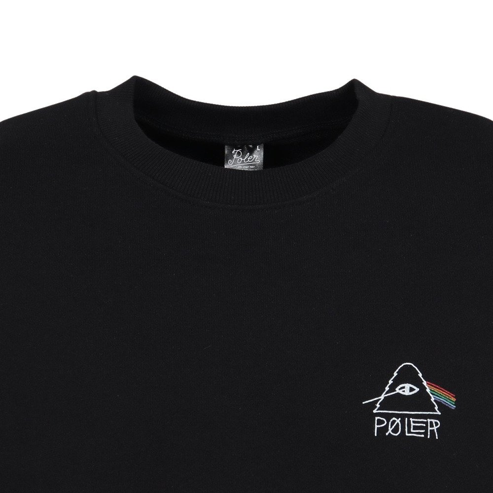 ポーラー（POLER）（メンズ）PSYCHEDELIC LOGO クルー シャツ 253MCV0041-BLK