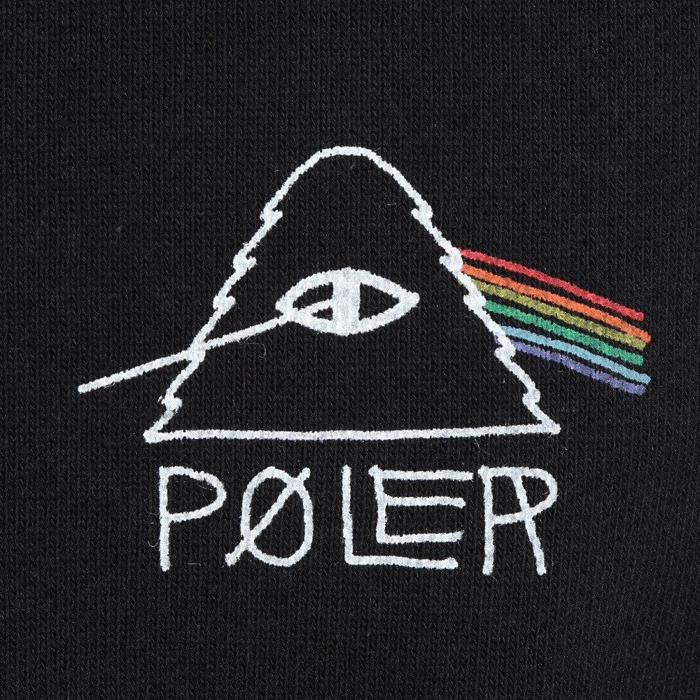 ポーラー（POLER）（メンズ）PSYCHEDELIC LOGO クルー シャツ 253MCV0041-BLK