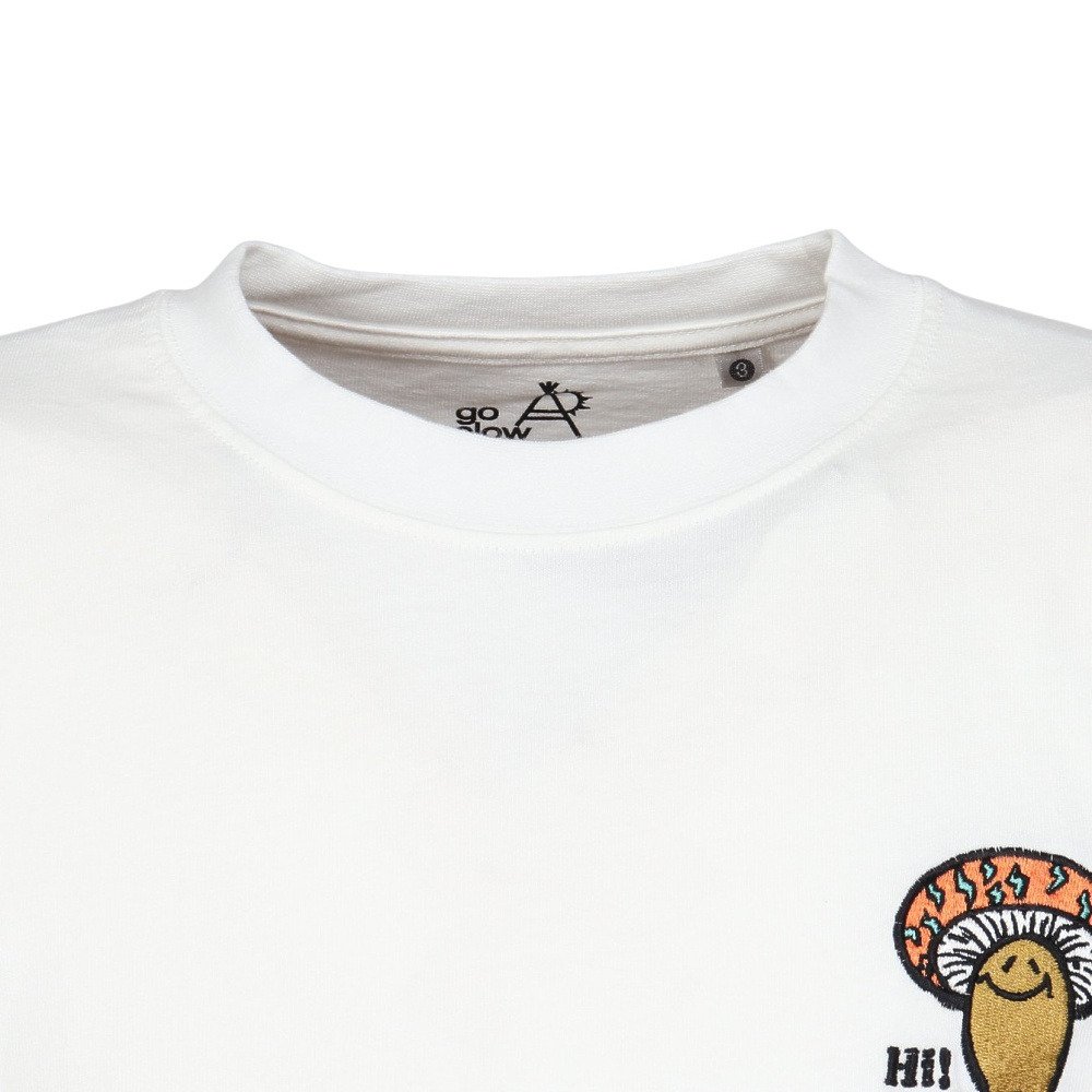 ゴースローキャラバン（GOSLOWCARAVAN）（メンズ）USA/C Hi!PSY!キノコ 長袖Tシャツ 351903 WHT