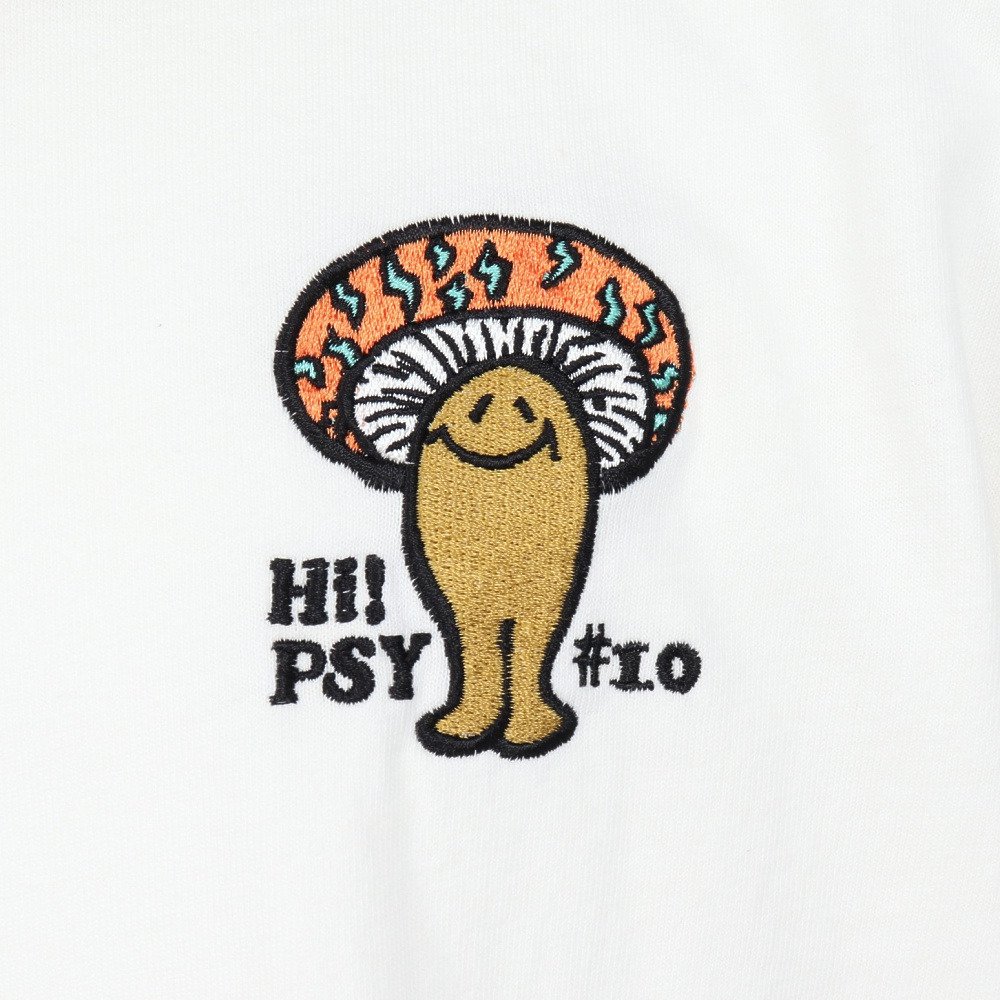 ゴースローキャラバン（GOSLOWCARAVAN）（メンズ）USA/C Hi!PSY!キノコ 長袖Tシャツ 351903 WHT