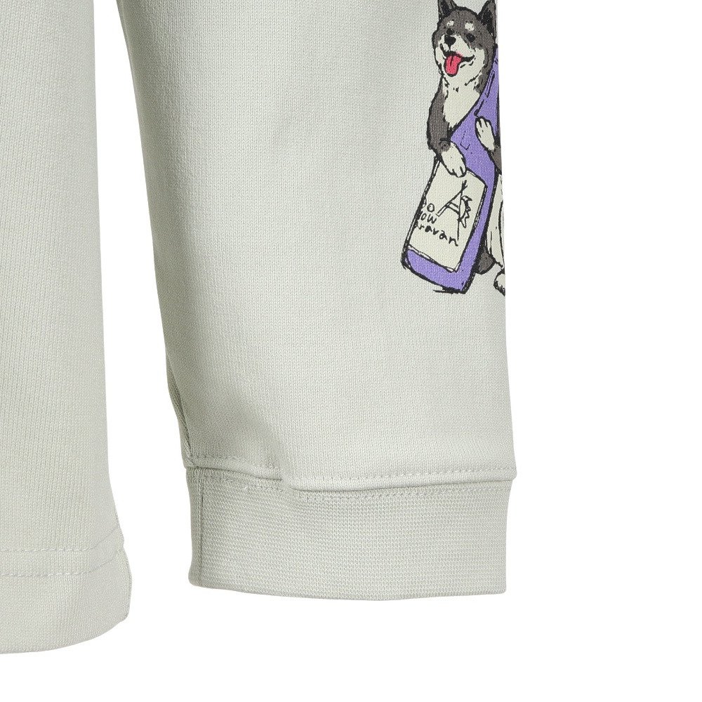ゴースローキャラバン（GOSLOWCARAVAN）（メンズ、レディース）柴犬と晩酌 長袖Tシャツ 351907 GRY