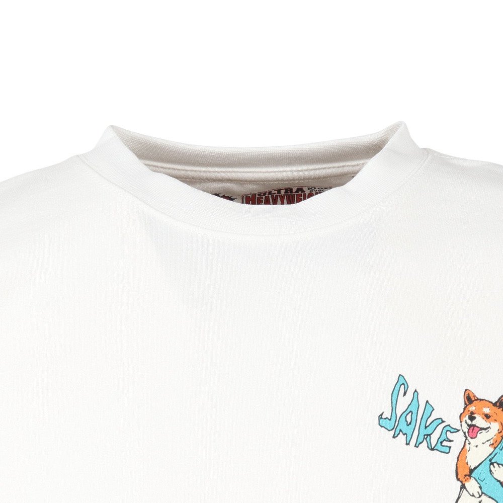 ゴースローキャラバン（GOSLOWCARAVAN）（メンズ、レディース）柴犬と晩酌 長袖Tシャツ 351907 WHT