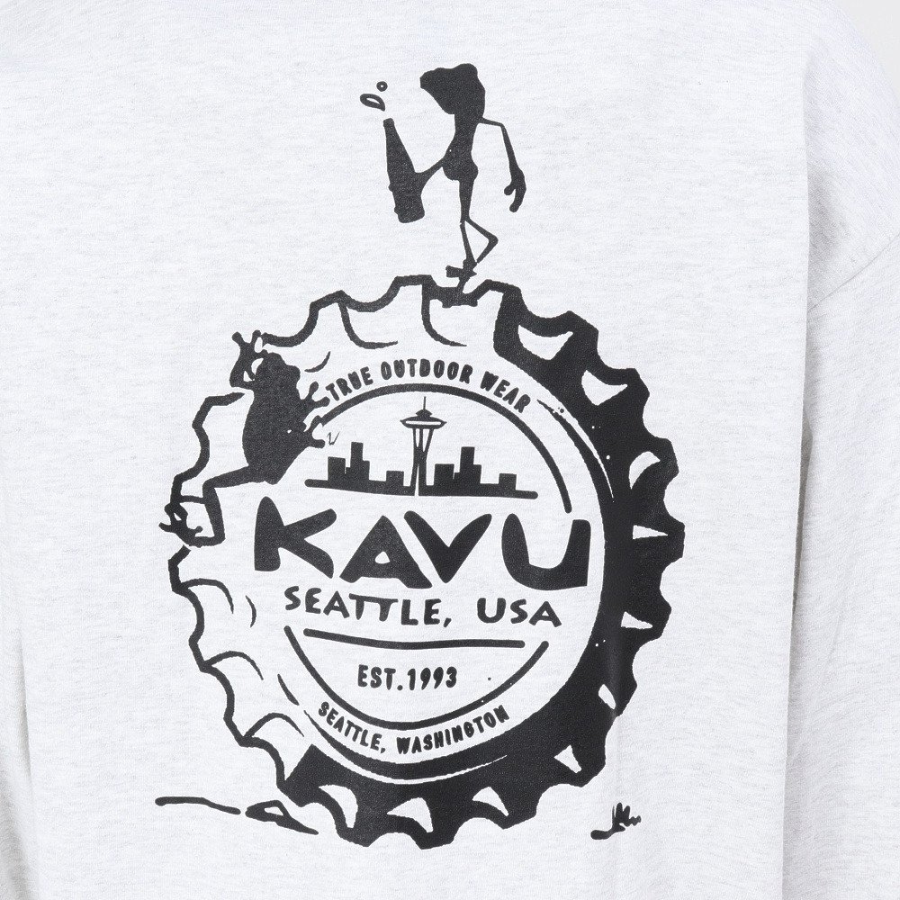 KAVU（KAVU）（メンズ）ロングスリーブクラウンフロッグ Tシャツ 19822330アッシュ