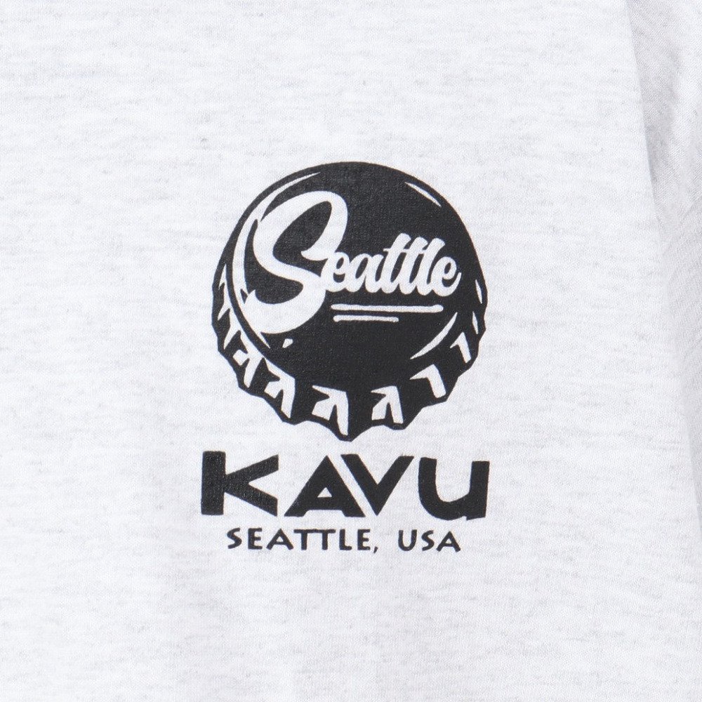 KAVU（KAVU）（メンズ）ロングスリーブクラウンフロッグ Tシャツ 19822330アッシュ
