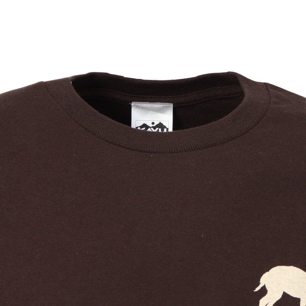 KAVU（KAVU）（メンズ）ロングスリーブディア Tシャツ 19822331ダークチョコレート