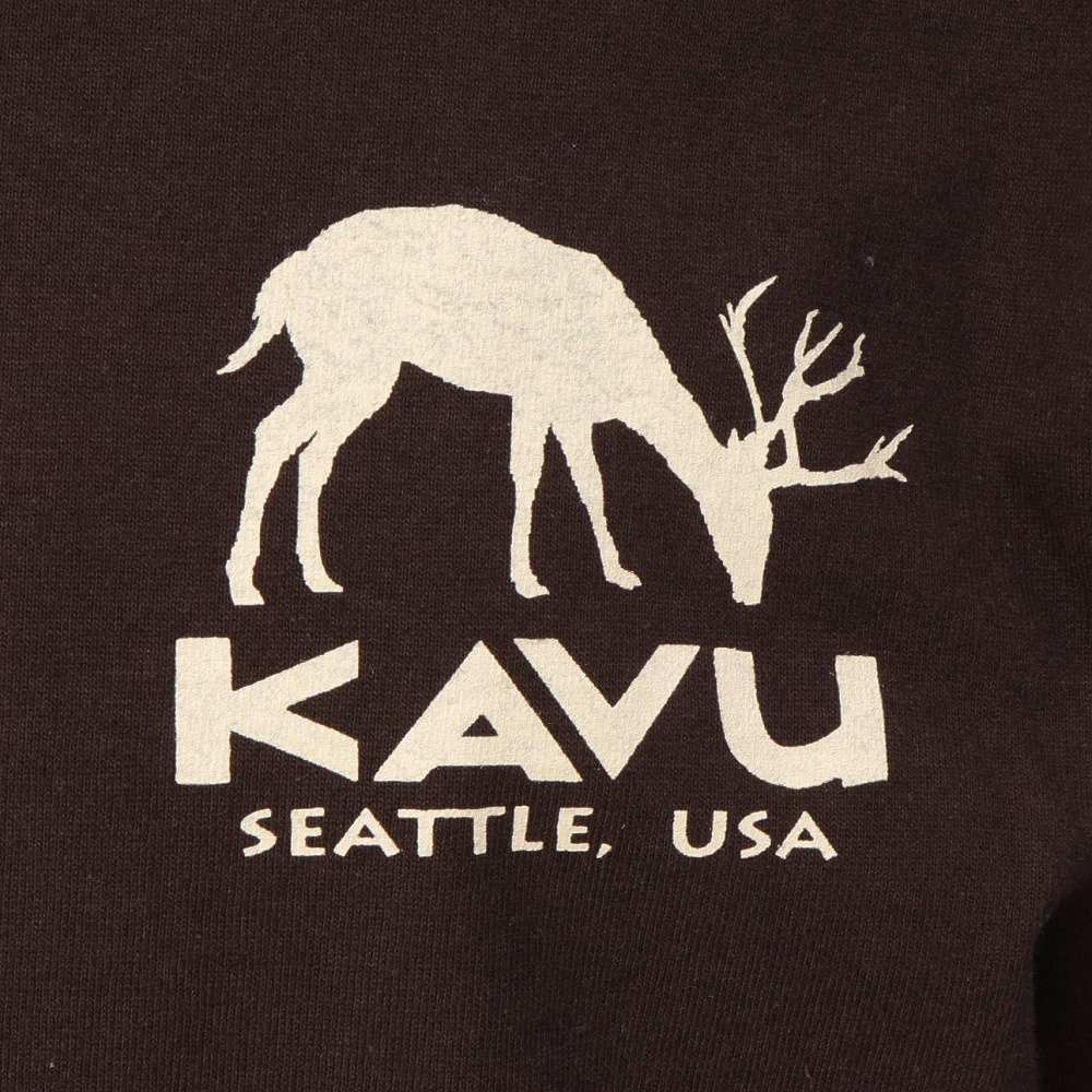 KAVU（KAVU）（メンズ）ロングスリーブディア Tシャツ 19822331ダークチョコレート