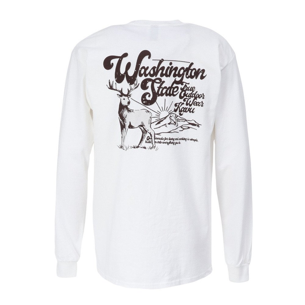 KAVU（KAVU）（メンズ）ロングスリーブディア Tシャツ 19822331ホワイト