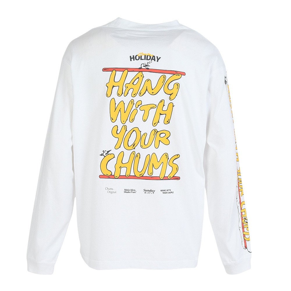 チャムス（CHUMS）（メンズ）長袖 HWYCホットドッグ ロングスリーブTシャツ CH01-2731-W001