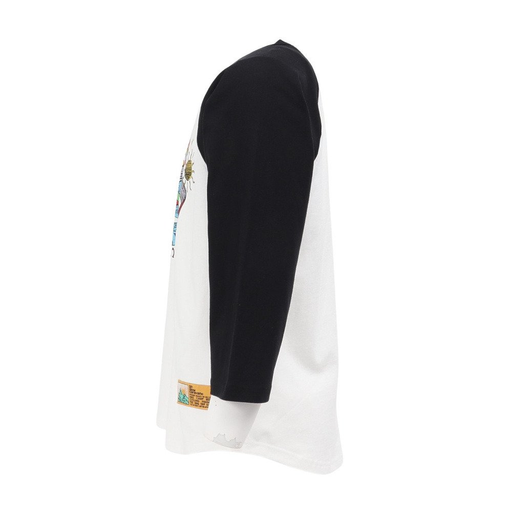 ゴースローキャラバン（GOSLOWCARAVAN）（メンズ）USAコットン gscWORLD 8分袖 ベースボール Tシャツ 361906 BLK