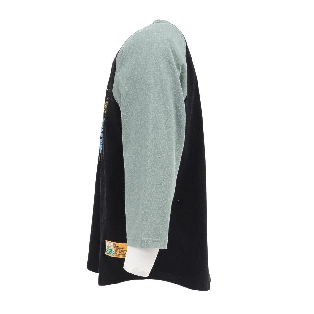 ゴースローキャラバン（GOSLOWCARAVAN）（メンズ）USAコットン gscWORLD 8分袖 ベースボール Tシャツ 361906 GRN