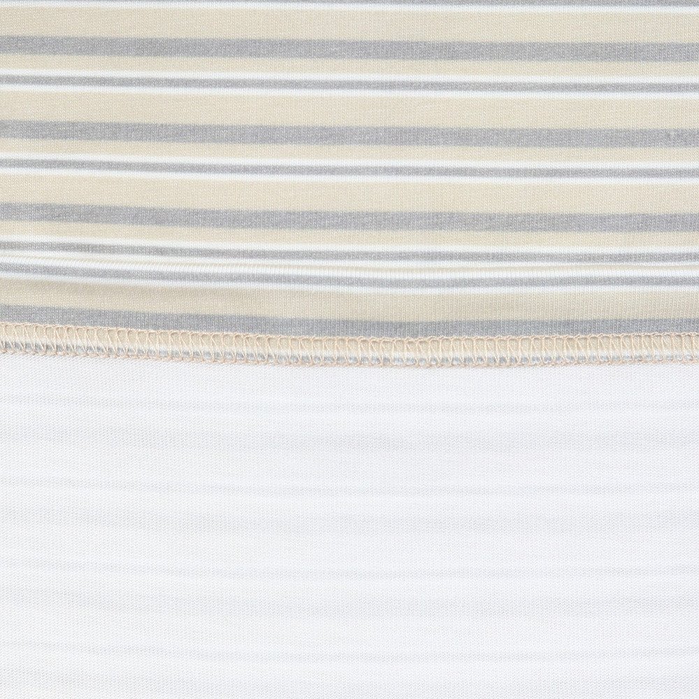 ポーラー（POLER）（メンズ）クールタッチ 90s STRIPE 半袖Tシャツ 261MCV0047-BEG