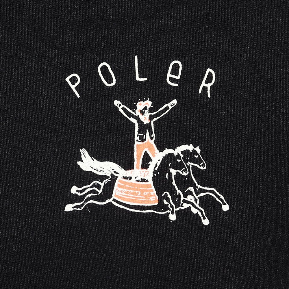 ポーラー（POLER）（メンズ）HORSE リラックス フィット Tシャツ 半袖 261MCV0061-BLK
