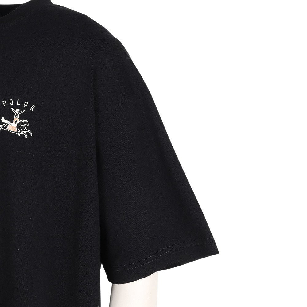 ポーラー（POLER）（メンズ）HORSE リラックス フィット Tシャツ 半袖 261MCV0061-BLK
