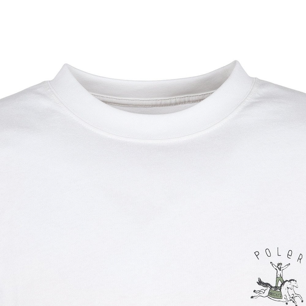 ポーラー（POLER）（メンズ）HORSE リラックス フィット Tシャツ 半袖 261MCV0061-WHT