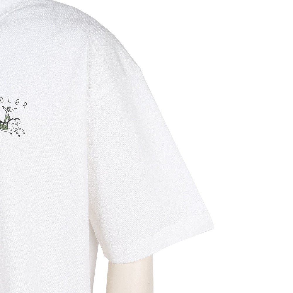 ポーラー（POLER）（メンズ）HORSE リラックス フィット Tシャツ 半袖 261MCV0061-WHT