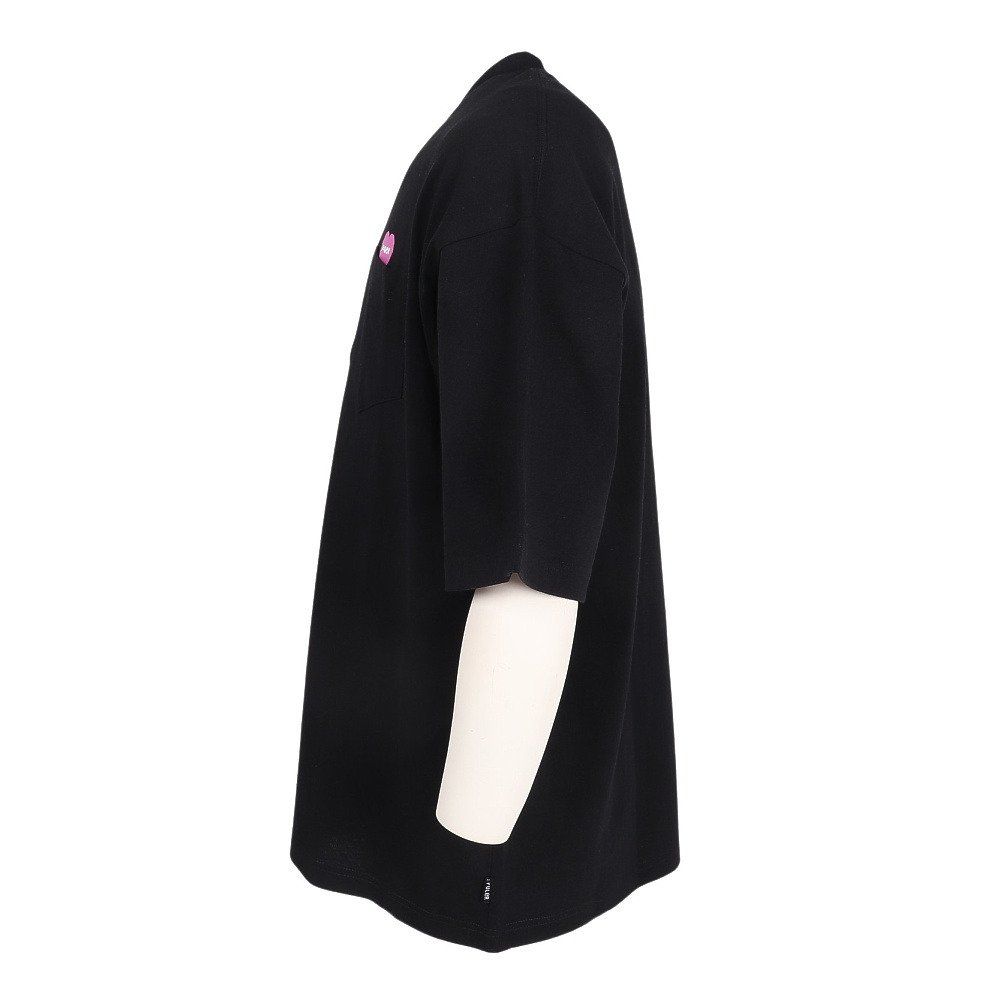 ポーラー（POLER）（メンズ）FURRY ハート リラックスフィット ポケット Tシャツ 半袖 261MCV0065-BLK