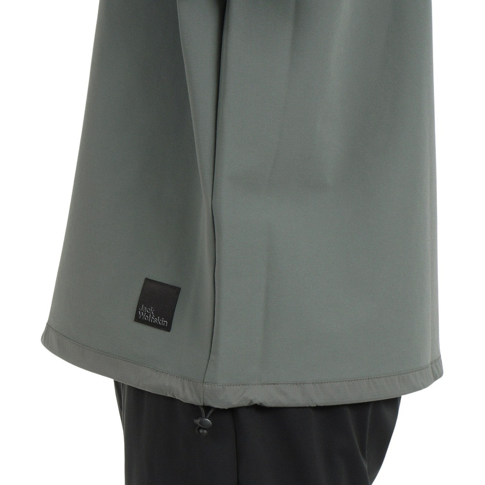 ジャックウルフスキン（JackWolfskin）（メンズ）長袖シャツ カットソー ASIA WANDERMOOD プルオーバー 5031921-4136 カーキ