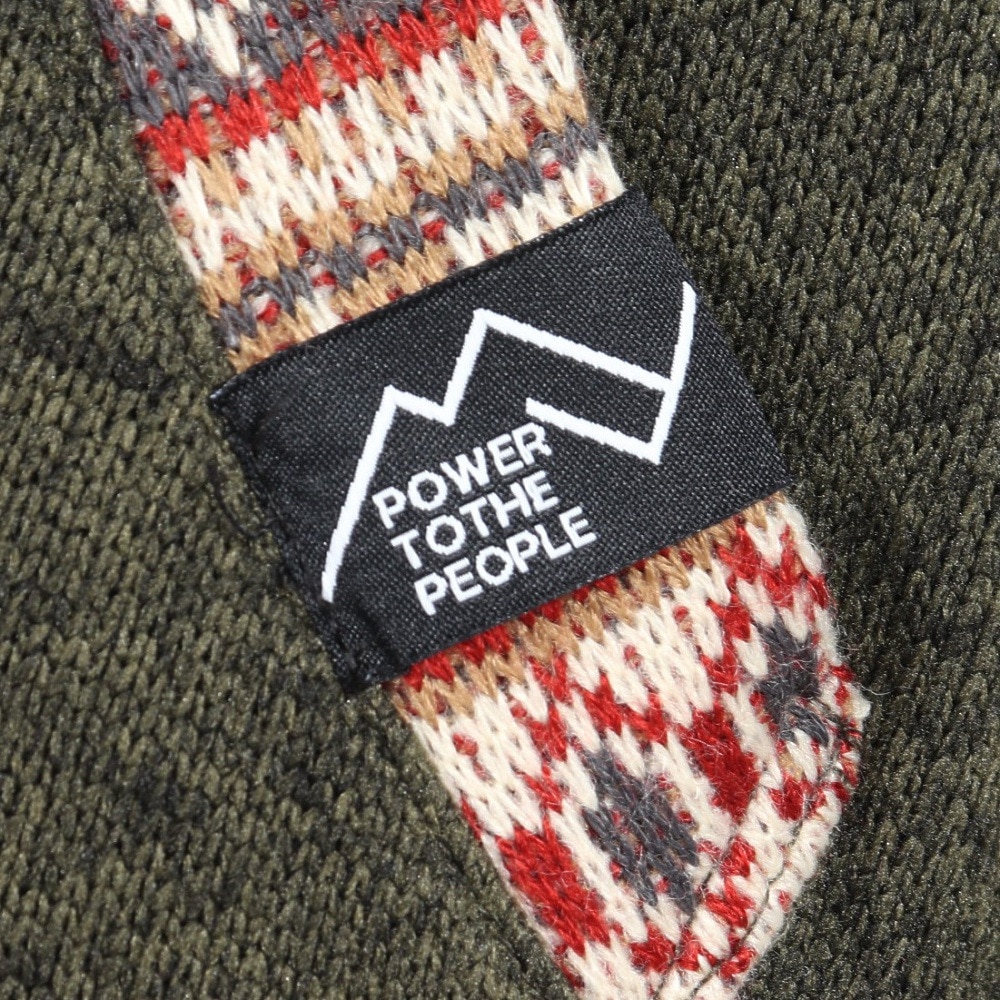 パワー・トゥ・ザ・ピープル（POWER TO THE PEOPLE）（メンズ、レディース）MOVING ライトスライバーニット ラグライトアウター 3901108-40 OLV オリーブ