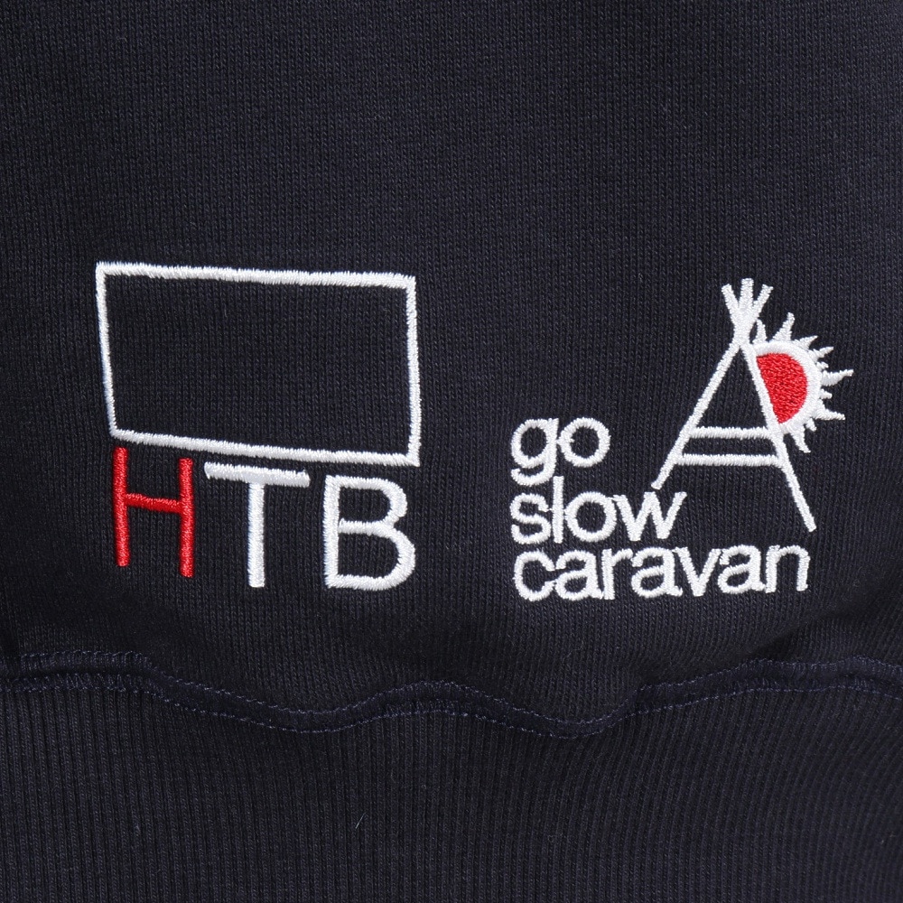 ゴースローキャラバン（GOSLOWCARAVAN）（メンズ）空紡糸裏毛 クラシックonちゃん ビッグ ハーフジップシャツ 332631 CRZ