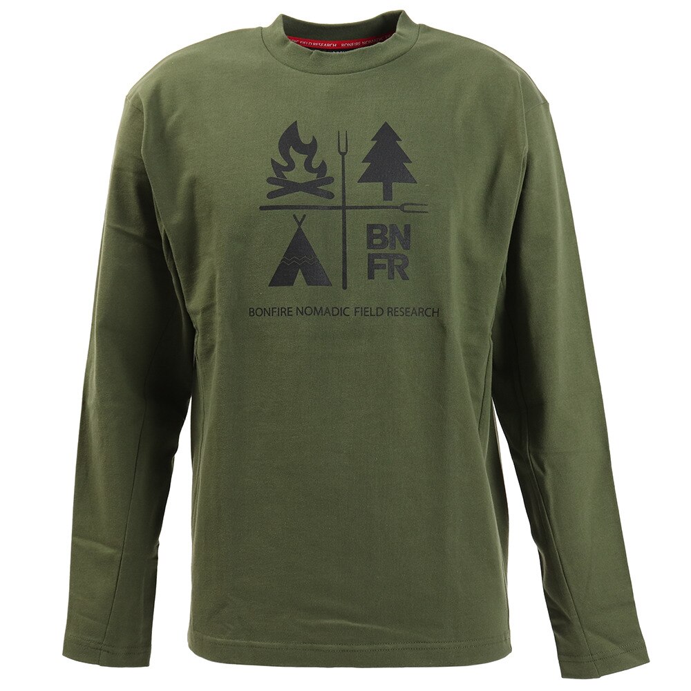  Tシャツ メンズ 長袖 BNFR NATURE HC 50BNF10FMP2069 OLV