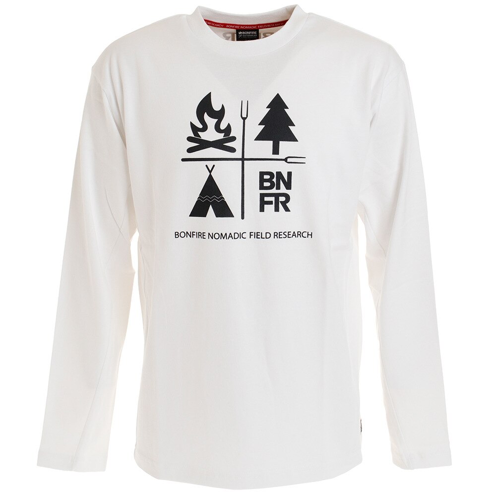  Tシャツ メンズ 長袖 NATURE 50BNF10FMP2069 WHT