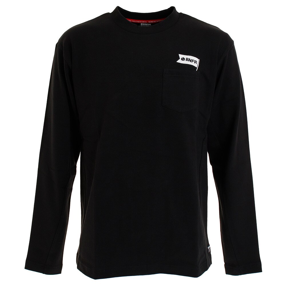  Tシャツ メンズ 長袖 ポケット付き 50BNF10FMP2070 BLK