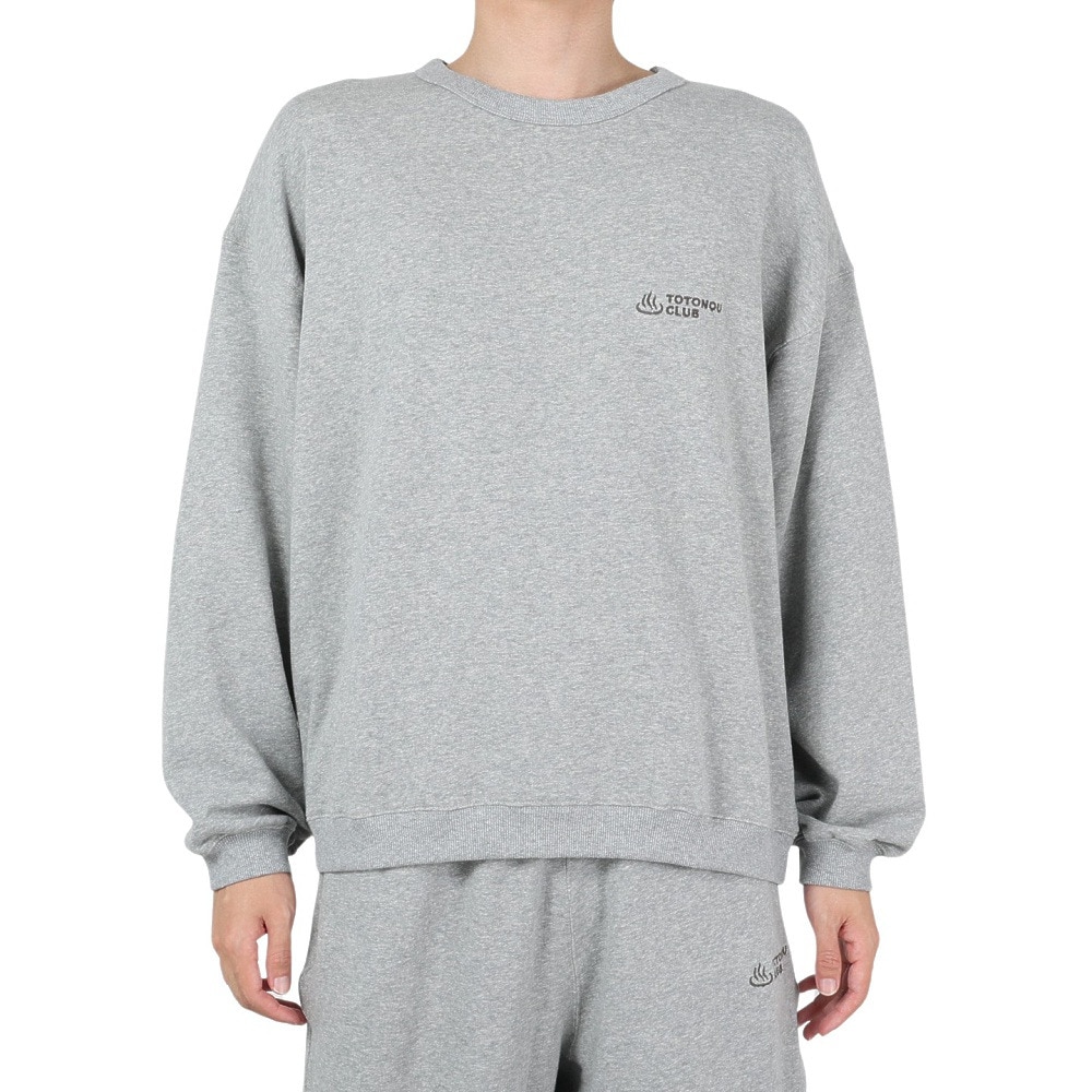 クリフメイヤー（KRIFF MAYER）（メンズ）スウェット 上下セット ストレッチ裏毛 TOTONOU CLUB サウナセットアップ 2337815-15:GRAY グレー 手ぬぐい付