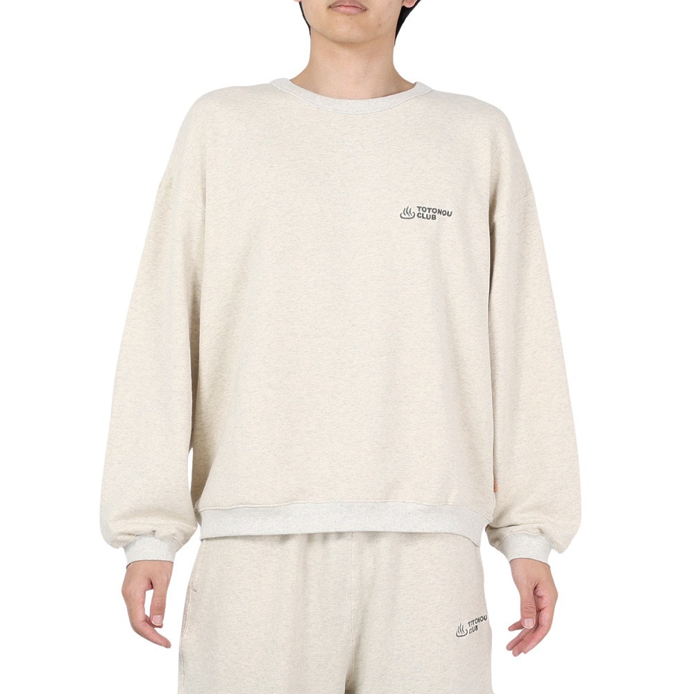 クリフメイヤー（KRIFF MAYER）（メンズ）スウェット 上下セット ストレッチ裏毛 TOTONOU CLUB サウナセットアップ 2337815-23:OATMEAL ホワイト 手ぬぐい付