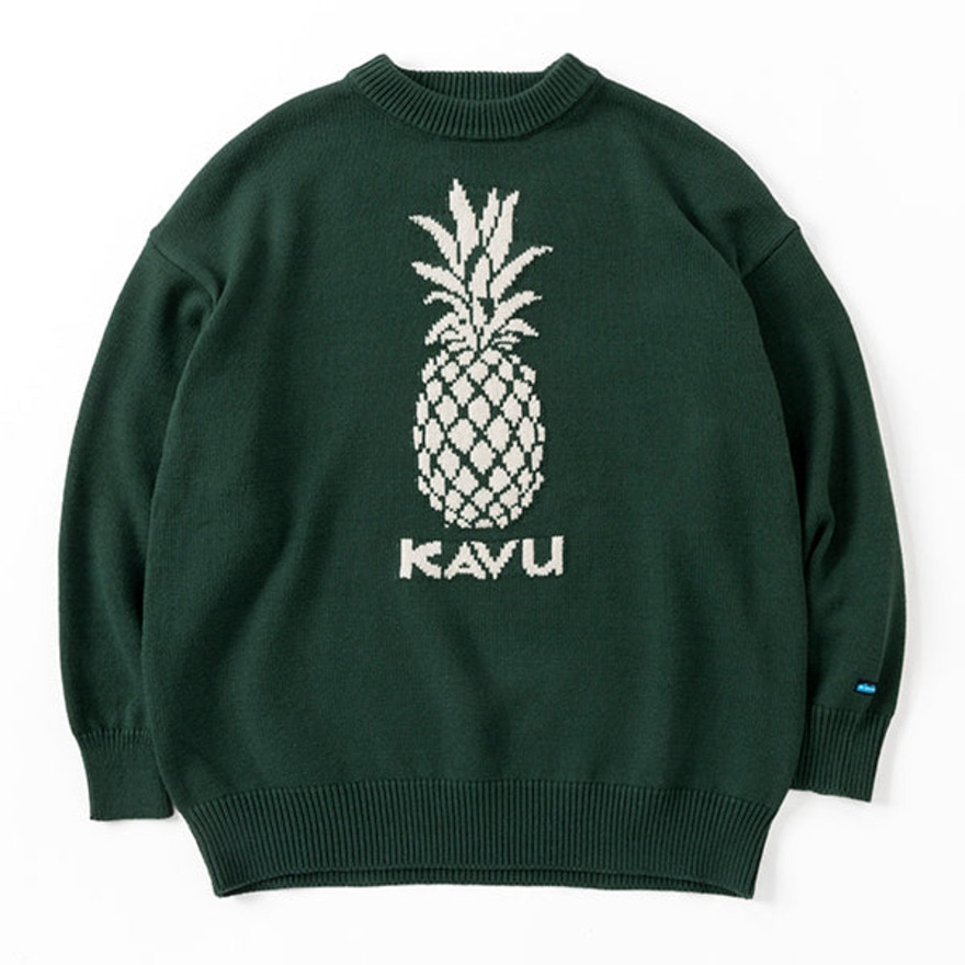 カブー（KAVU）（メンズ）パイナップルニット セーター 19821918 GRN