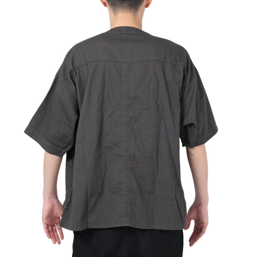 クリフメイヤー（KRIFF MAYER）（メンズ）カジュアルシャツ ファティーグベースボールシャツ 2244000-17:CHARCOAL チャコールグレー