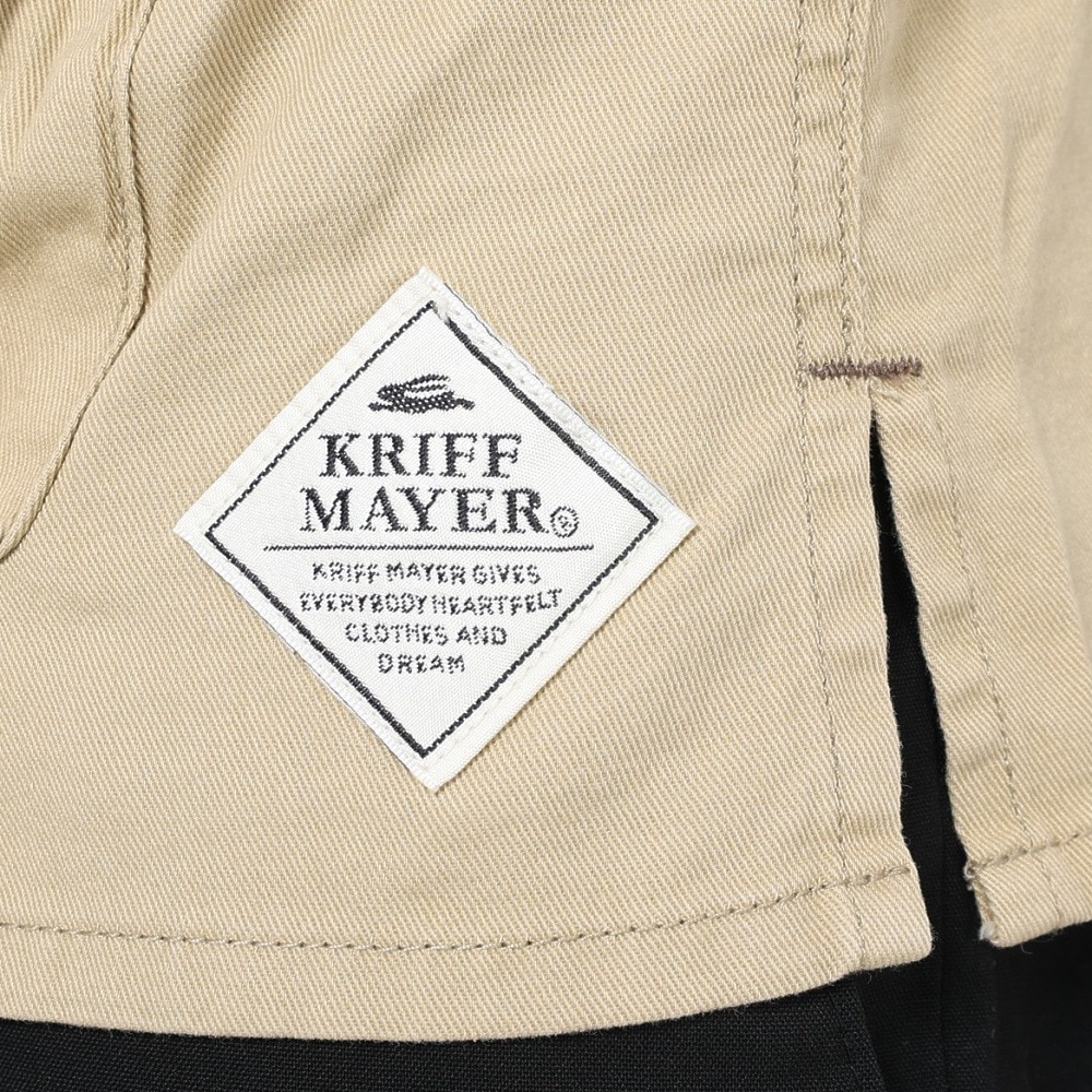 クリフメイヤー（KRIFF MAYER）（メンズ）カジュアルシャツ ファティーグベースボールシャツ 2244000-20:BEIGE ベージュ