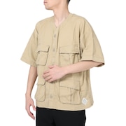 クリフメイヤー（KRIFF MAYER）（メンズ）カジュアルシャツ ファティーグベースボールシャツ 2244000-20:BEIGE ベージュ