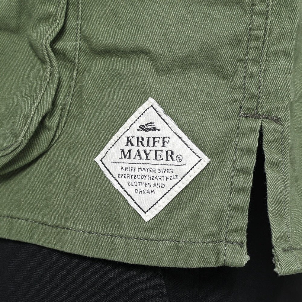 クリフメイヤー（KRIFF MAYER）（メンズ）カジュアルシャツ ファティーグベースボールシャツ 2244000-69:KHAKI カーキ