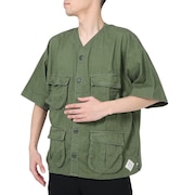 クリフメイヤー（KRIFF MAYER）（メンズ）カジュアルシャツ ファティーグベースボールシャツ 2244000-69:KHAKI カーキ
