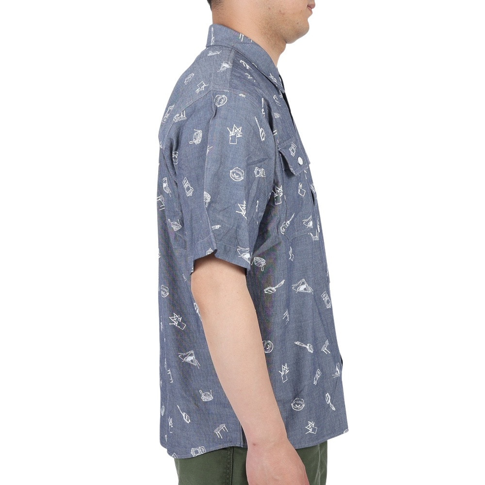コールマン（Coleman）（メンズ）カジュアルシャツ ダンガリー 半袖シャツ X9332A NVY ネイビー