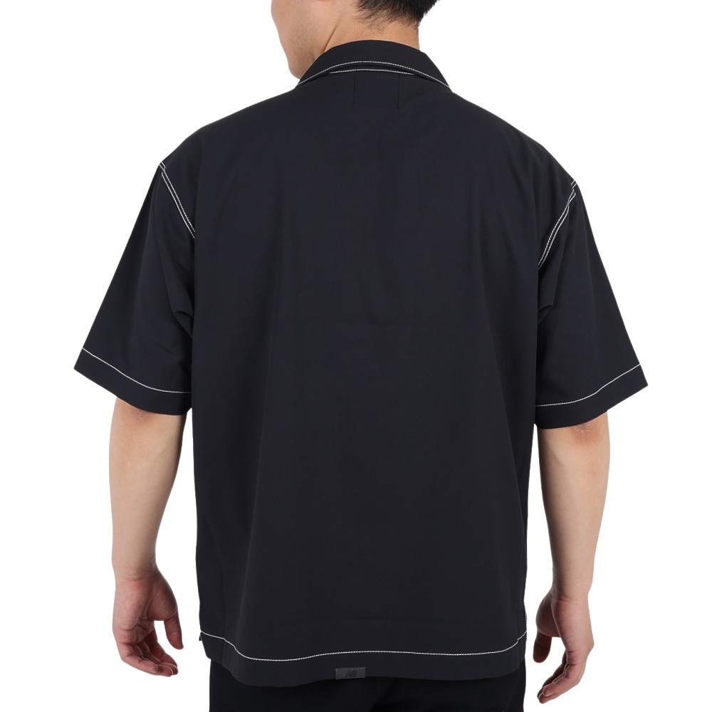 ニューバランス（new balance）（メンズ）カジュアルシャツ 半袖 MT1996 ショートスリーブシャツ AMT35011-BK ブラック