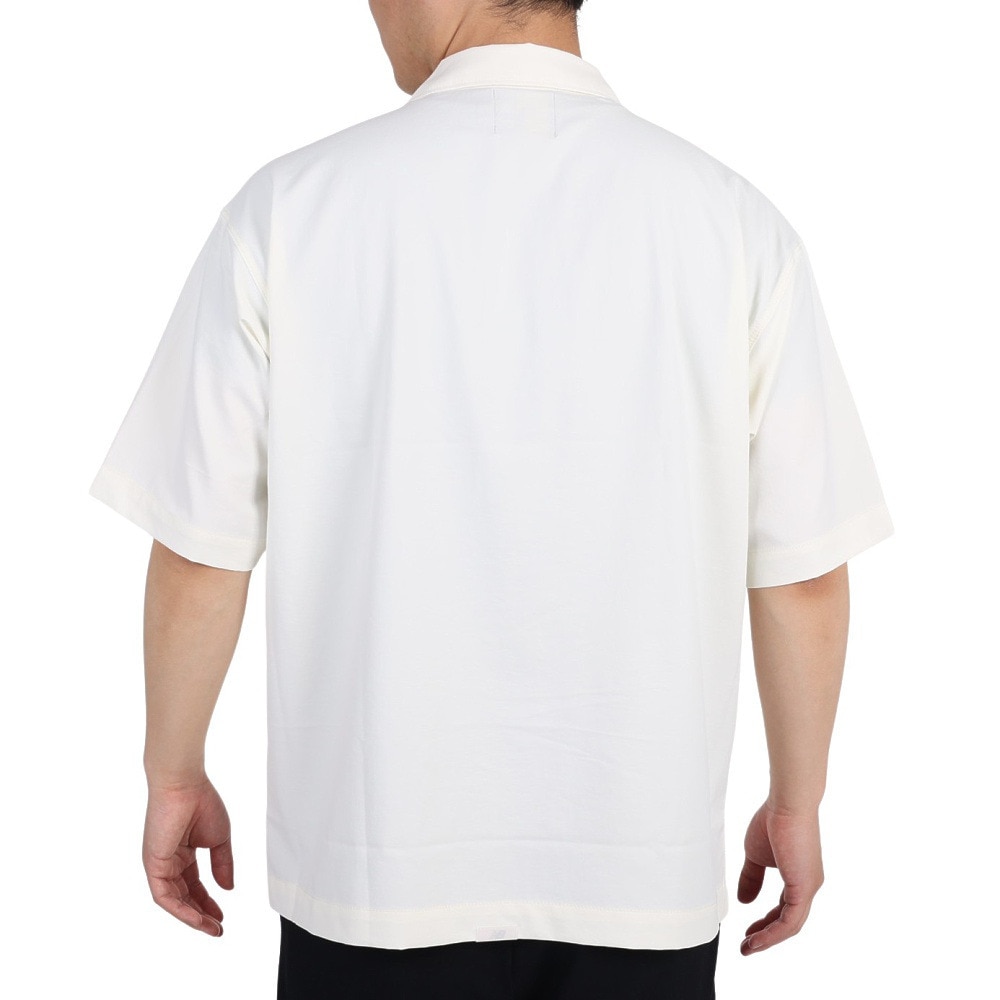 ニューバランス（new balance）（メンズ）カジュアルシャツ 半袖 MT1996 ショートスリーブシャツ AMT35011-SST ホワイト
