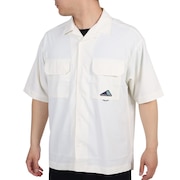 ニューバランス（new balance）（メンズ）カジュアルシャツ 半袖 MT1996 ショートスリーブシャツ AMT35011-SST ホワイト