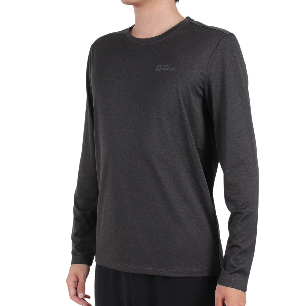 ジャックウルフスキン（JackWolfskin）（メンズ）長袖Tシャツ ロンT ASIA SKY THERMAL 長袖Tシャツ M 5029092-6000 ブラック