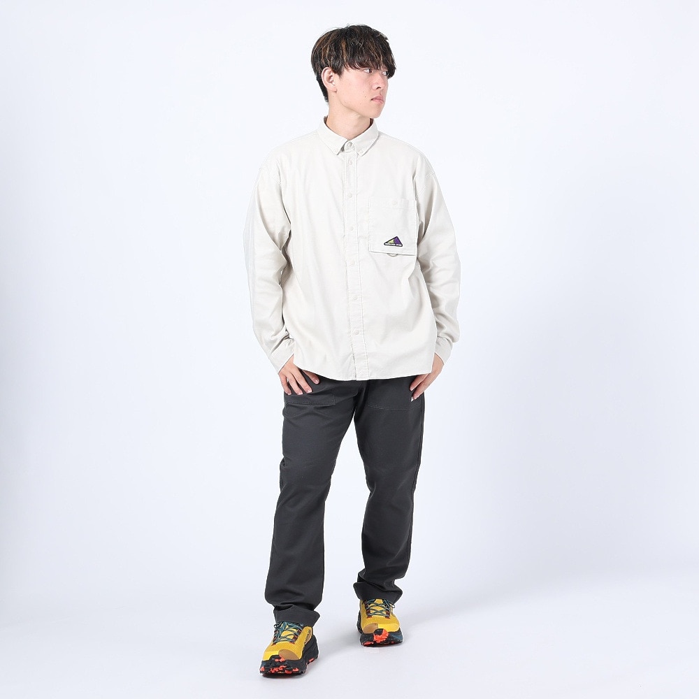 ニューバランス（new balance）（メンズ）カジュアルシャツ MT1996 テックフランネルボタンシャツ AMT35017TWF ベージュ