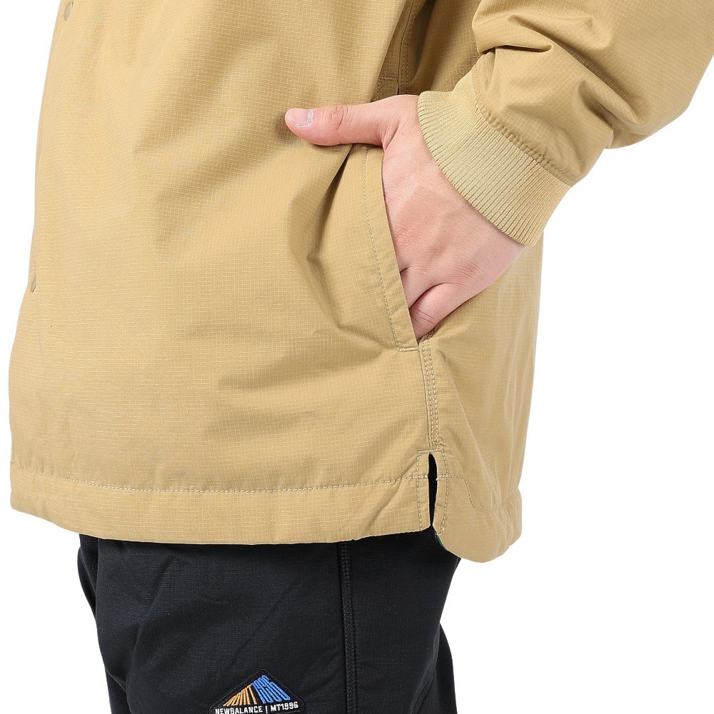 ニューバランス（new balance）（メンズ）シャツジャケット MT1996 リバーシブル パテッドシャツ AMT35111BG4 ベージュ