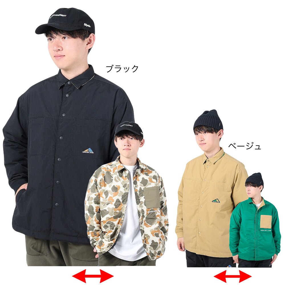 ニューバランス（new balance）（メンズ）シャツジャケット MT1996 リバーシブル パテッドシャツ AMT35111BK ブラック