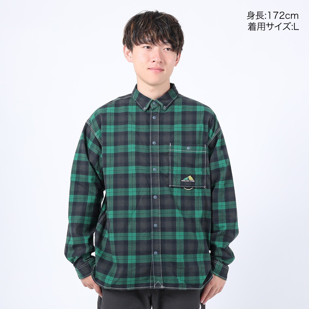 ニューバランス（new balance）（メンズ）カジュアルシャツ MT1996 テックフランネルボタンシャツ AMT35118ECS