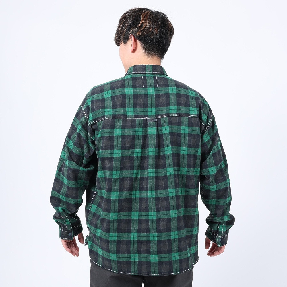 ニューバランス（new balance）（メンズ）カジュアルシャツ MT1996 テックフランネルボタンシャツ AMT35118ECS