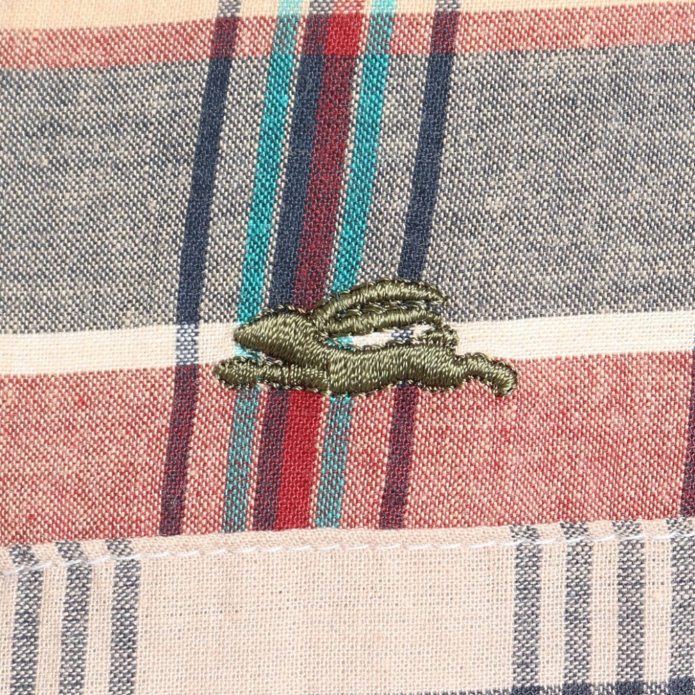 クリフメイヤー（KRIFF MAYER）（メンズ）パッチワークリラックス半袖チェックシャツ 2353100:20:BEIGE