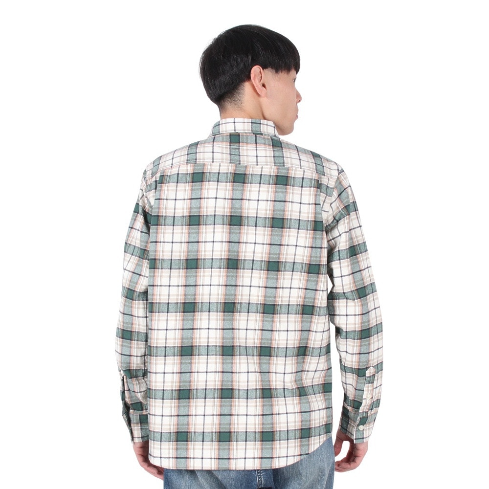 クリフメイヤー（KRIFF MAYER）（メンズ）カジュアルシャツ チェックシャツ ビエラチェック 長袖シャツ 2413500 9 NATURAL
