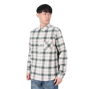 (メンズ)カジュアルシャツ チェックシャツ ビエラチェック 長袖シャツ 2413500 9 NATURAL