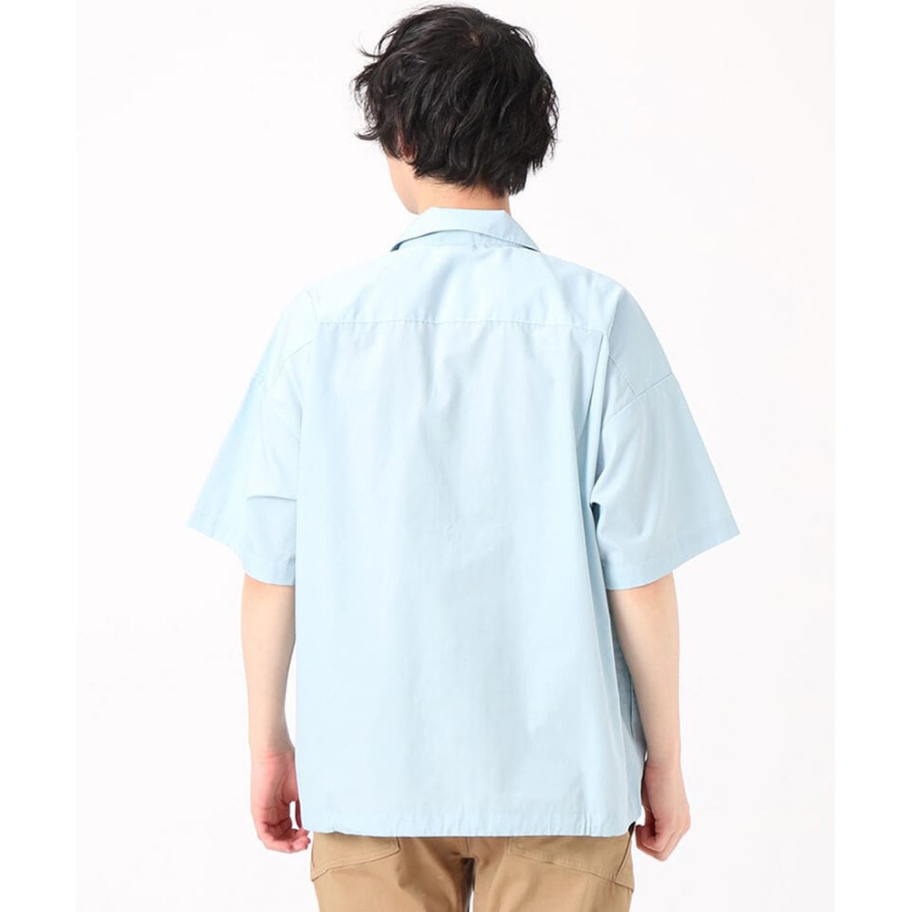 チャムス（CHUMS）（メンズ）半袖シャツ オーバーサイズドショートスリーブワークシャツ CH02-1185-A002 ライトブルー