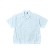 チャムス（CHUMS）（メンズ）半袖シャツ オーバーサイズドショートスリーブワークシャツ CH02-1185-A002 ライトブルー