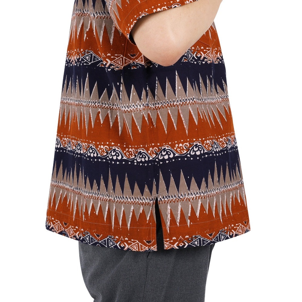 マナスタッシュ（MANASTASH）（メンズ）カジュアルシャツ JAIPUR SHIRT 23 ジャイプルシャツ 792-3123008 RST ブラウン×ネイビー